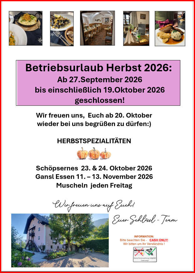 betriebsurlaub herbst 2026